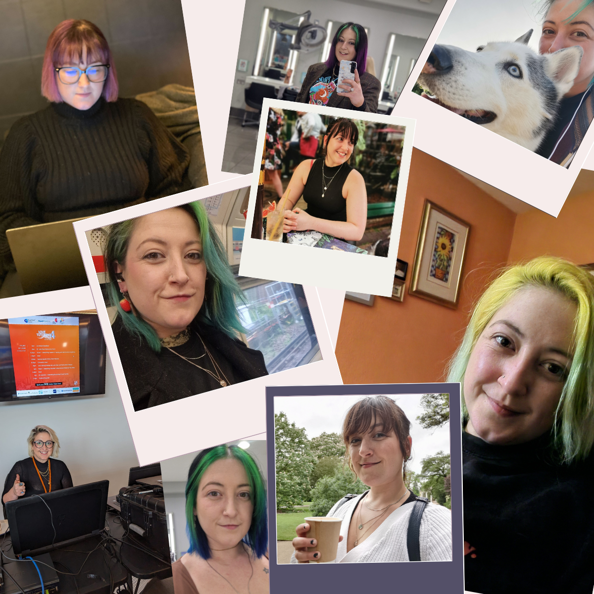 Hannah Liversidge Virtual Assistant - colourful hair for a VA